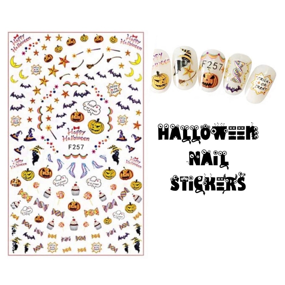 HALLOWEEN THEMED NAIL STICKERS🎃